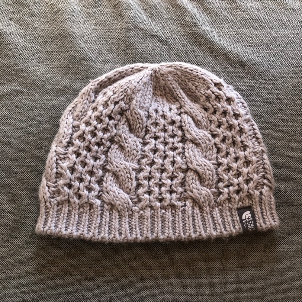 The North Face Grey Cable Knit Hat